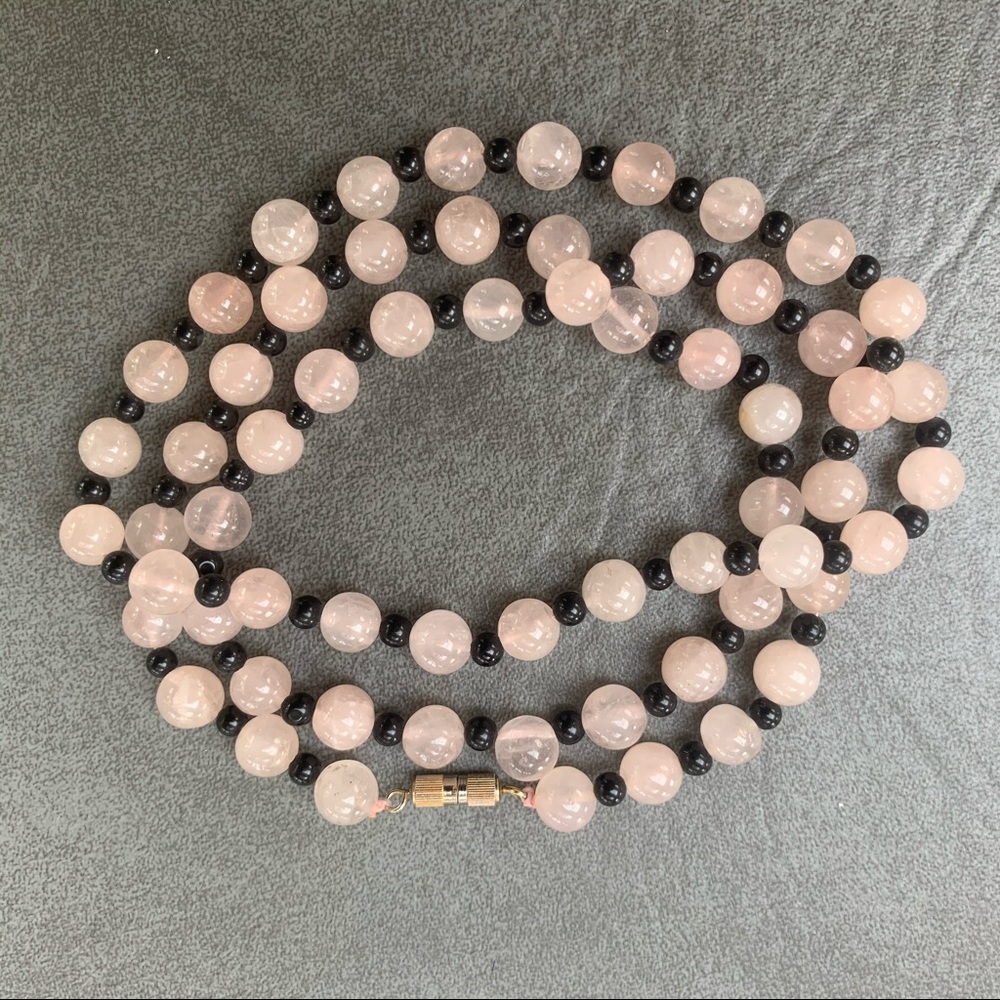 Light Pink Agate Necklace